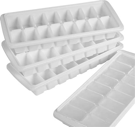 hard plastic ice cube trays.